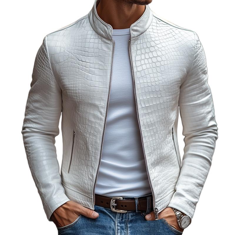 Kurtka Męska Slim Fit ze Stójką w Stylu Nowoczesnym | Kurtka Męska Przejściowa