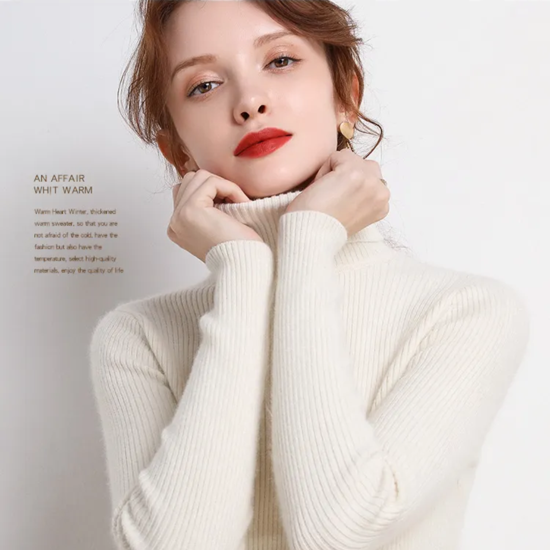 Damski Golf Sweter w Klasycznym Kroju na Jesień i Zimę | Elegancki Ciepły Sweter