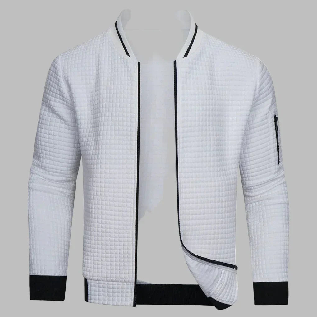 Sweter Męski Rozpinany na Zamek w Nowoczesnym Kroju | Ciepły Kardigan Zimowy