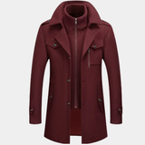 Męska Kurtka Biznesowa z Mieszanki Wełny | Elegancka Zimowa Kurtka Męska