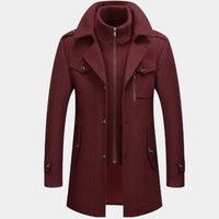 Męska Kurtka Biznesowa z Mieszanki Wełny | Elegancka Zimowa Kurtka Męska