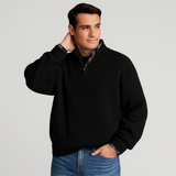 Sweter Męski z Półzamkiem w Klasycznym Stylu | Sweter Męski Elegancki