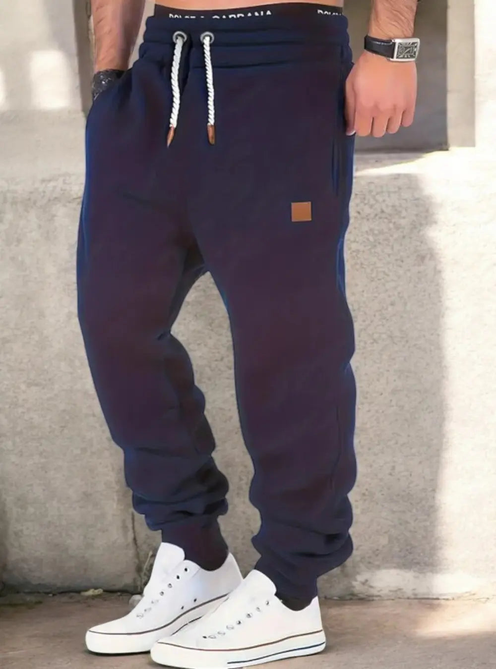 Jogger Męskie Cargo w Stylu Casual | Wygodne Spodnie Dresowe na Co Dzień