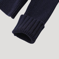 Kardigan Damski w Granacie z Denimowym Wykończeniem | Elegancki Sweter Damski