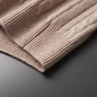 Sweter Męski z Półzamkiem | Wzór Warkoczowy | Slim Fit | Styl Smart Casual