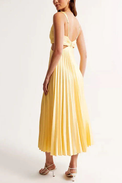 Damska Plisowana Sukienka | Maxi