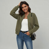 Kurtka Damska Bomber o Teksturowanym Wykończeniu | Kurtka Przejściowa