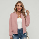 Kurtka Damska Bomber o Teksturowanym Wykończeniu | Kurtka Przejściowa