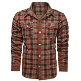 Męska Kurtka Koszulowa Zapinana na Guziki | Wiosenna Kurtka Męska