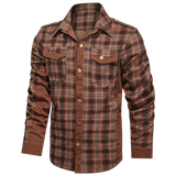 Męska Kurtka Koszulowa Zapinana na Guziki | Wiosenna Kurtka Męska