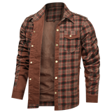 Męska Kurtka Koszulowa Zapinana na Guziki | Wiosenna Kurtka Męska