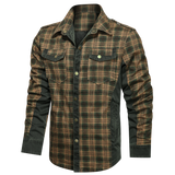 Męska Kurtka Koszulowa Zapinana na Guziki | Wiosenna Kurtka Męska