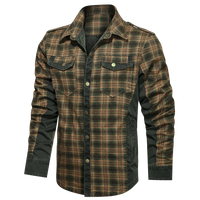 Męska Kurtka Koszulowa Zapinana na Guziki | Wiosenna Kurtka Męska