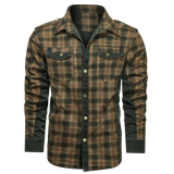 Męska Kurtka Koszulowa Zapinana na Guziki | Wiosenna Kurtka Męska