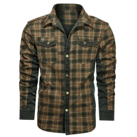 Męska Kurtka Koszulowa Zapinana na Guziki | Wiosenna Kurtka Męska