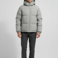 Kurtka Puchowa Męska Klasyczna z Kapturem | Męska Kurtka Zimowa na Chłodne Dni