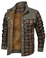 Męska Kurtka Przejściowa w Kratę na Wiosnę | Klasyczna Kurtka Męska