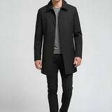 Męski Płaszcz w Nowoczesnym Stylu | Elegancka Męska Kurtka Przejściowa o Czystej Linii