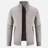Sweter Męski Rozpinany | Wysoki Kołnierz | Styl Smart Casual | Lekka Warstwa Ocieplająca