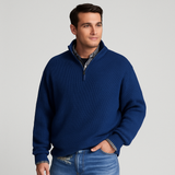 Sweter Męski z Półzamkiem w Klasycznym Stylu | Sweter Męski Elegancki