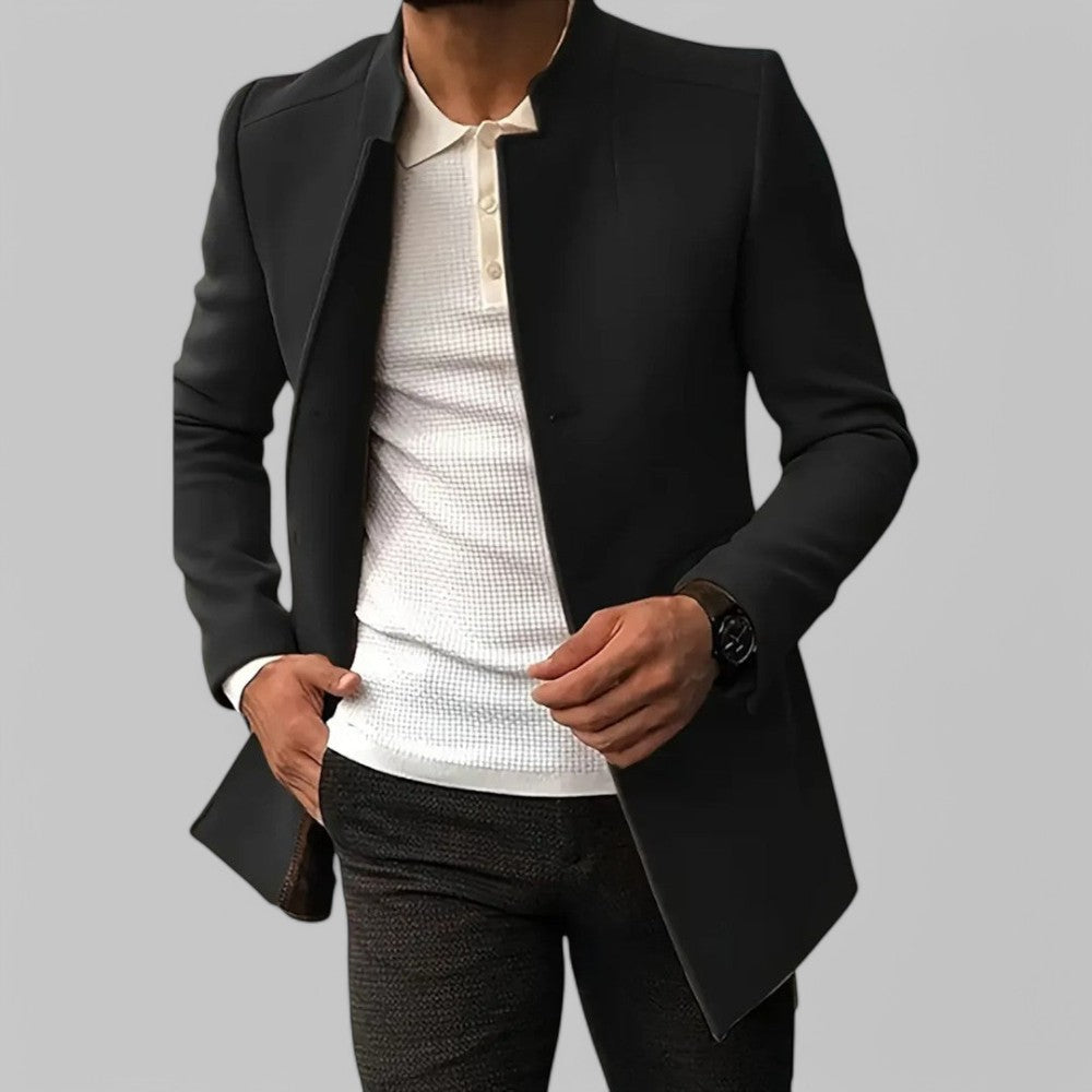 Płaszcz Męski w Klasycznym Stylu na Jesień i Zimę | Elegancka Kurtka Męska