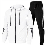 Dres Męski Dwuczęściowy | Bluza z Kapturem | Spodnie Sportowe | Styl Casual