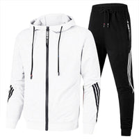Dres Męski Dwuczęściowy | Bluza z Kapturem | Spodnie Sportowe | Styl Casual