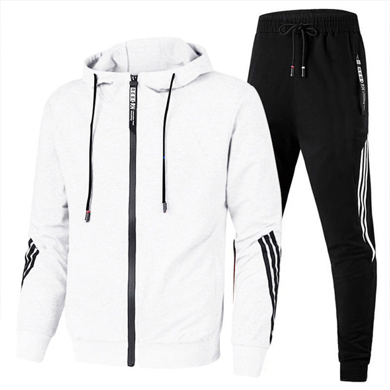 Dres Męski Dwuczęściowy | Bluza z Kapturem | Spodnie Sportowe | Styl Casual