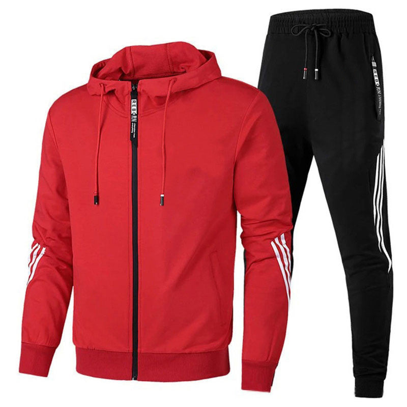 Dres Męski Dwuczęściowy | Bluza z Kapturem | Spodnie Sportowe | Styl Casual