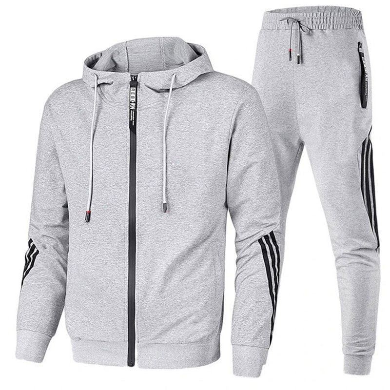 Dres Męski Dwuczęściowy | Bluza z Kapturem | Spodnie Sportowe | Styl Casual