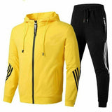 Dres Męski Dwuczęściowy | Bluza z Kapturem | Spodnie Sportowe | Styl Casual