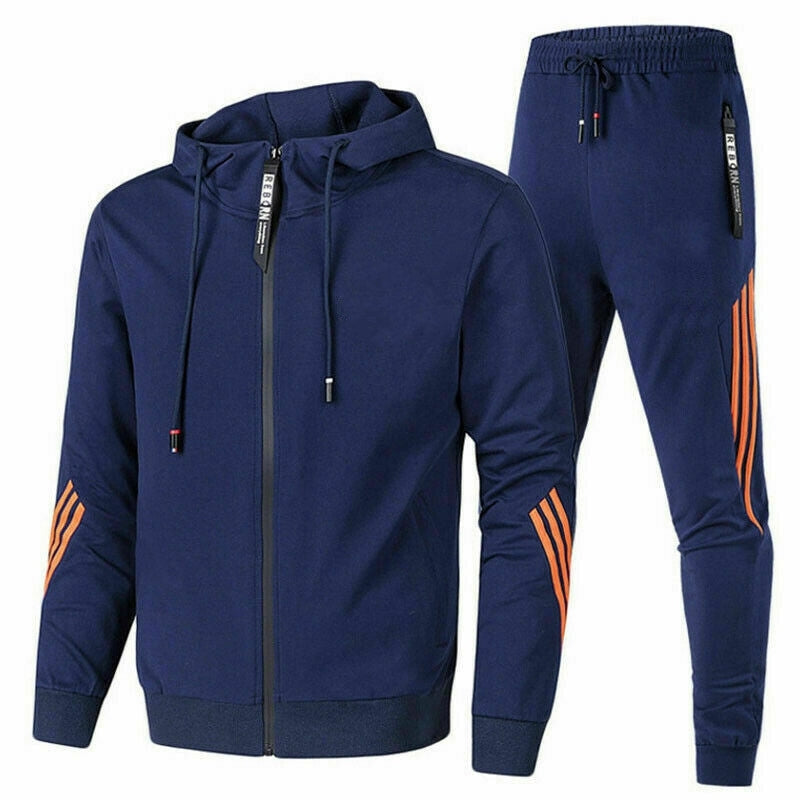 Dres Męski Dwuczęściowy | Bluza z Kapturem | Spodnie Sportowe | Styl Casual