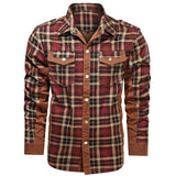 Męska Kurtka Koszulowa Zapinana na Guziki | Wiosenna Kurtka Męska