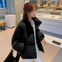 Kurtka Puchowa Damska Zimowa z Wysokim Kołnierzem | Pikowana Kurtka Damska na Zimę