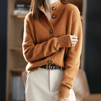 Stylowy Kardigan Damski | Miękka Warstwa na Zimę | Elegancki Golf z Guzikami