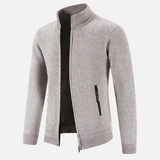 Sweter Męski Rozpinany | Wysoki Kołnierz | Styl Smart Casual | Lekka Warstwa Ocieplająca