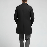 Męski Płaszcz w Nowoczesnym Stylu | Elegancka Męska Kurtka Przejściowa o Czystej Linii