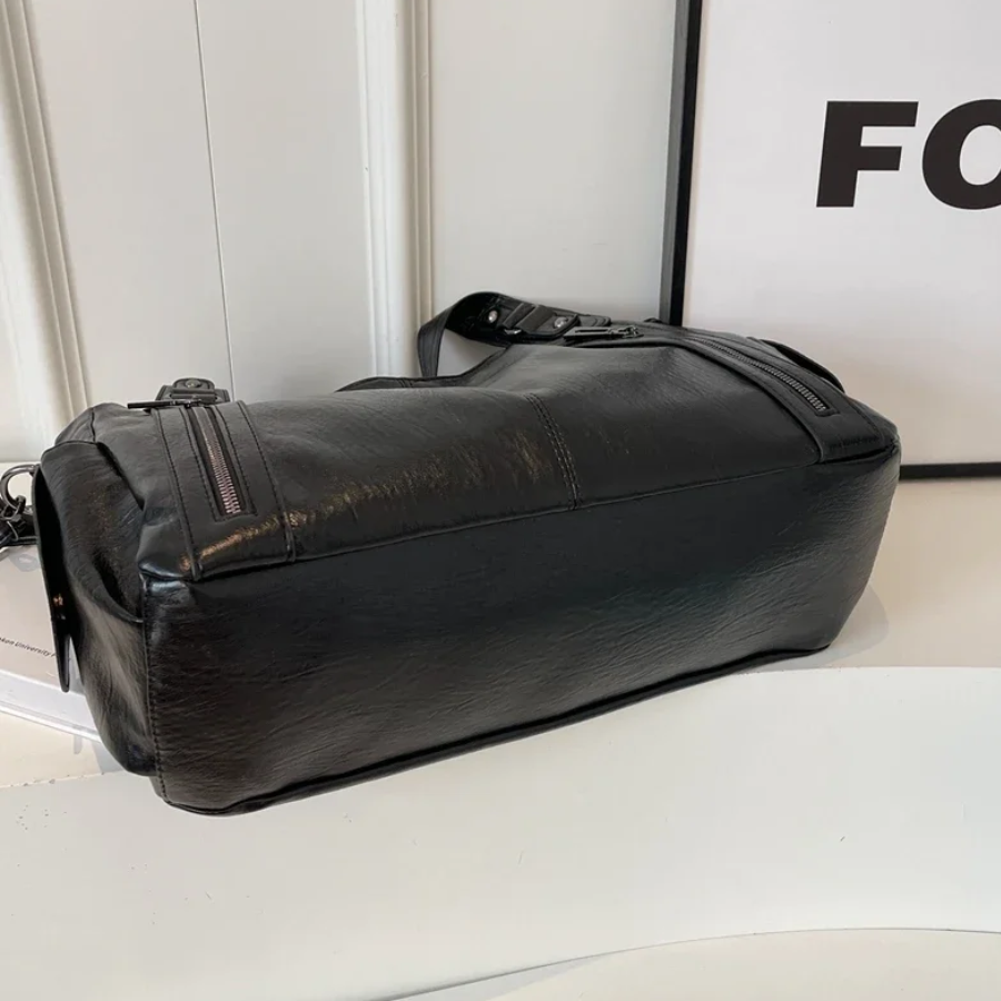Torebka Damska na Ramię z Przegrodami | Elegancka Duża Torebka na Co Dzień