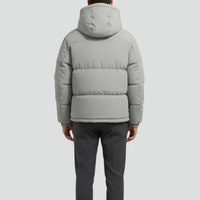 Kurtka Puchowa Męska Klasyczna z Kapturem | Męska Kurtka Zimowa na Chłodne Dni