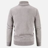 Sweter Męski Rozpinany | Wysoki Kołnierz | Styl Smart Casual | Lekka Warstwa Ocieplająca