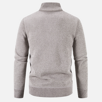 Sweter Męski Rozpinany | Wysoki Kołnierz | Styl Smart Casual | Lekka Warstwa Ocieplająca