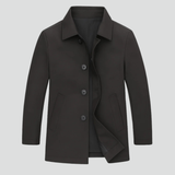 Męski Płaszcz w Nowoczesnym Stylu | Elegancka Męska Kurtka Przejściowa o Czystej Linii