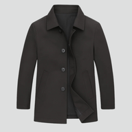 Męski Płaszcz w Nowoczesnym Stylu | Elegancka Męska Kurtka Przejściowa o Czystej Linii