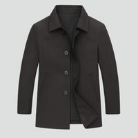 Męski Płaszcz w Nowoczesnym Stylu | Elegancka Męska Kurtka Przejściowa o Czystej Linii