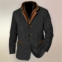 Kurtka Męska Skórzana Vintage | Klasyczny Styl | Komfortowy Krój | Na Jesień i Wiosnę | Elegancki Look