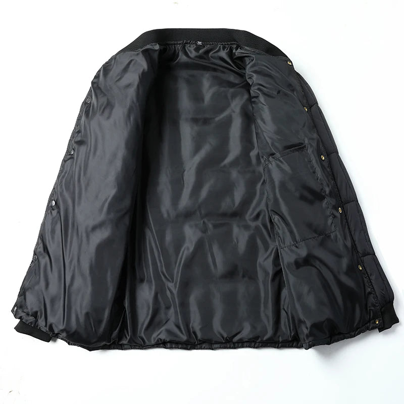 Męska Pikowana Kurtka Ocieplana w Eleganckim Stylu | Ciepła Kurtka Zimowa