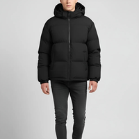 Kurtka Puchowa Męska Klasyczna z Kapturem | Męska Kurtka Zimowa na Chłodne Dni