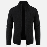 Sweter Męski Rozpinany | Wysoki Kołnierz | Styl Smart Casual | Lekka Warstwa Ocieplająca