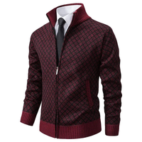 Sweter Męski z Zamkiem | Styl Smart Casual | Elegancki Wzór | Jesienna i Zimowa Warstwa