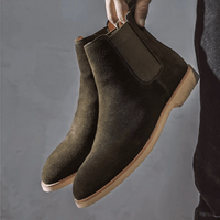 Botki Unisex z Zamszu | Styl Chelsea | Wygodne i Uniwersalne